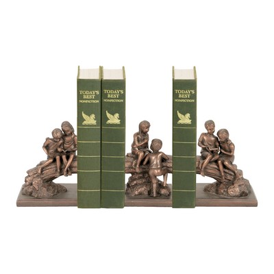 Sterling Set of 3 Secret Tree Bookends Carmo copper