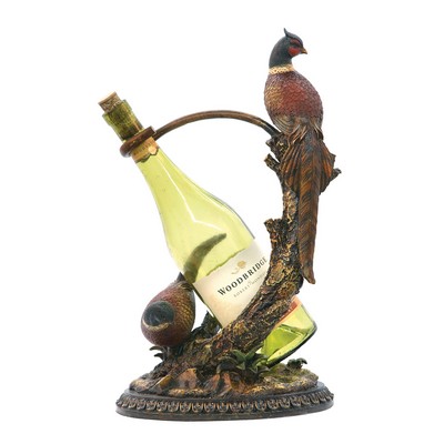 Sterling Autumn Pheasant Wine Holder Natural Tone