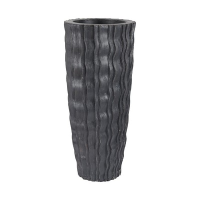Sterling Small Wave Vase  Black Ash
