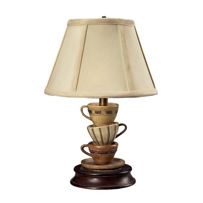 Sterling Stacked Tea Cups Accent Lamp Jai