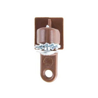 Stout Hardware PINCHPLEAT END STOP  BROWN