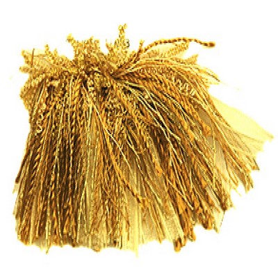 RM Coco Trim T1093 CURLY ROUCHE GOLDEN SHIMMER