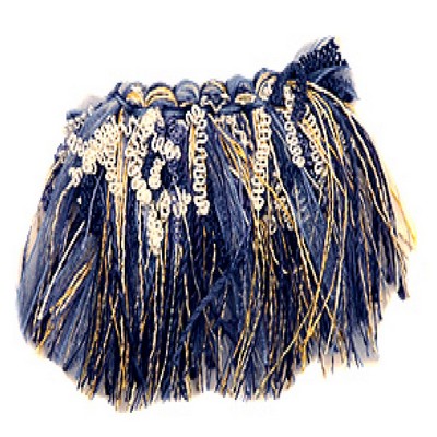 RM Coco Trim T1093 CURLY ROUCHE PETROL