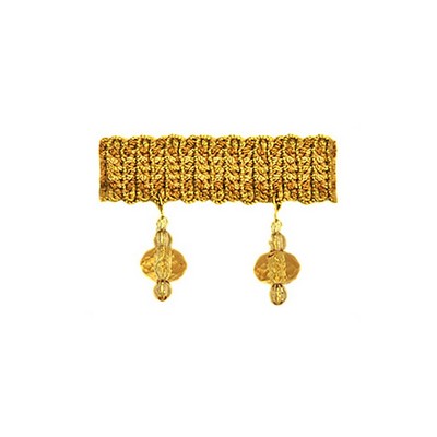 RM Coco Trim T1095 BEADED FRINGE GOLDEN SHIMER