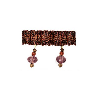 RM Coco Trim T1095 BEADED FRINGE PURELY PLUM