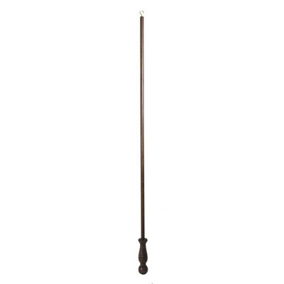 Kasmir Hardware 34.5 Inch Wood Baton GF 500 Pecan           