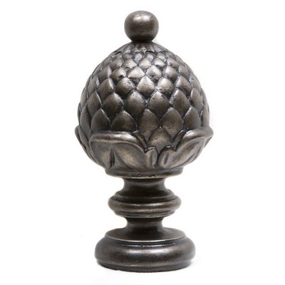 Kasmir Hardware Concerto Finial Graphite        