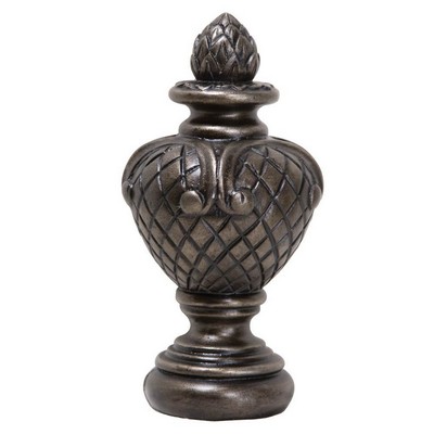 Kasmir Hardware Fanfare Finial Graphite        