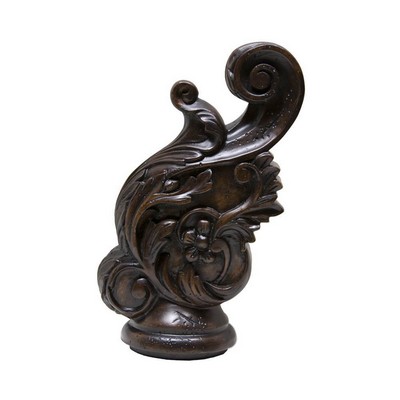 Kasmir Hardware Impromptu Finial Pecan           