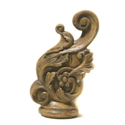 Kasmir Hardware Impromptu Finial Pickled Oak     