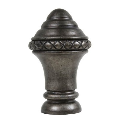 Kasmir Hardware Overture Finial Graphite        
