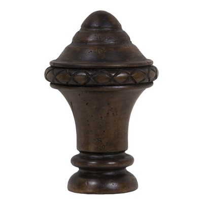Kasmir Hardware Overture Finial Pecan           