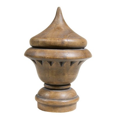 Kasmir Hardware Staccato Finial Pickled Oak     