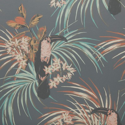 1838 Wallcoverings LE TOUCAN (WP) # 05 CHARCOAL