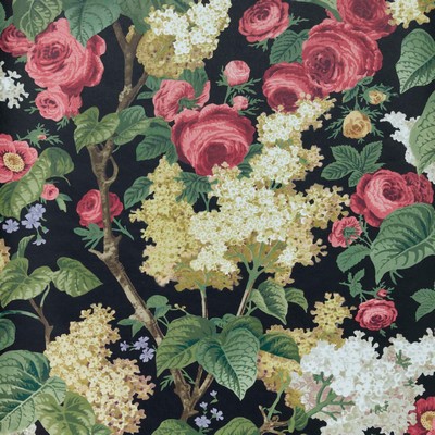 1838 Wallcoverings FLORIBUNDA (WP) # 04 MIDNIGHT