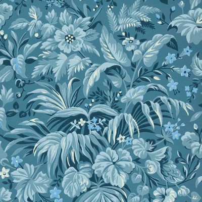 1838 Wallcoverings PALMETTE (WP) 02 BLUE HUE