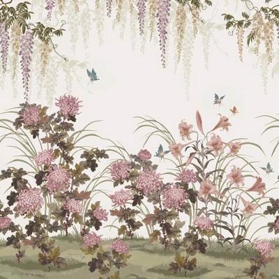 1838 Wallcoverings WISTERIA BLOOM (WP) 02 HEATHER