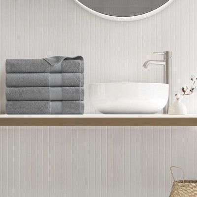 Olliix 500GSM Plush Towel Set Charcoal