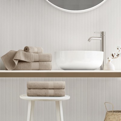 Olliix 500GSM Plush 6pc Towel Set Beige