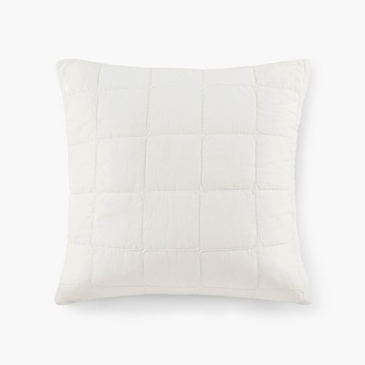 Olliix Gema European Pillow Sham Soft White