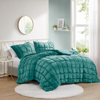 Olliix Velvet Dream Puff Teal