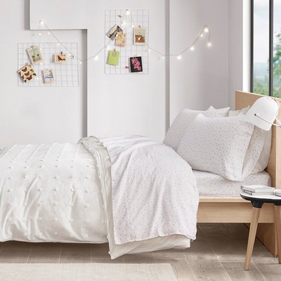 Olliix Cozy Soft Grey/Pink Dots