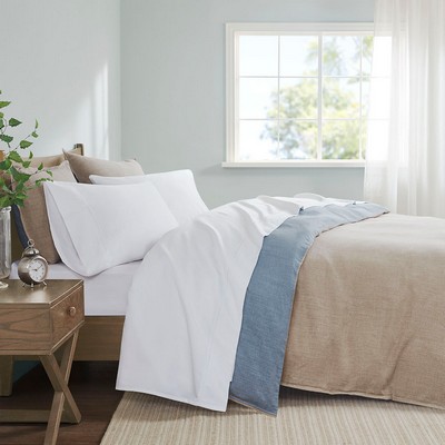 Olliix 600 Thread Count Sheet Set Split White
