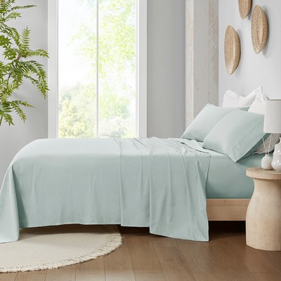 Olliix 300 Thread Count Organic Cotton King Aqua