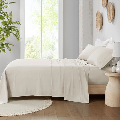 Olliix 300 Thread Count Organic Cotton Queen Ivory