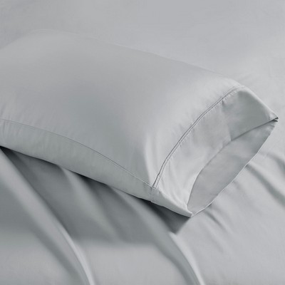 Olliix 1500 Thread Count Pillowcase King Grey
