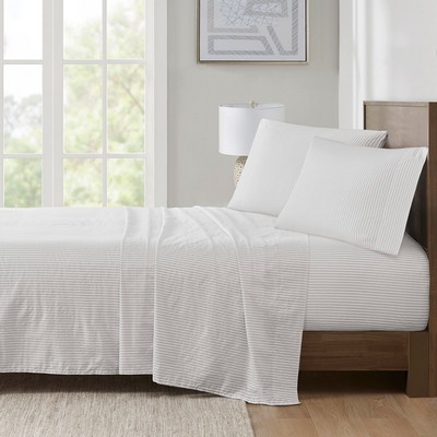 Olliix 200 Thread Count Printed Cotton Queen
1 Grey Stripe