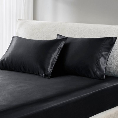 Olliix Satin Pillowcase Black