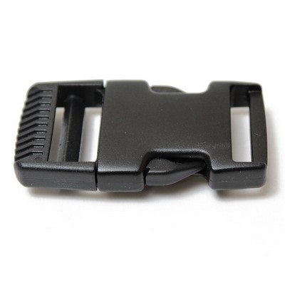 Abbeyshea Fabrics Contoured Buckle Black 1in. - 2202