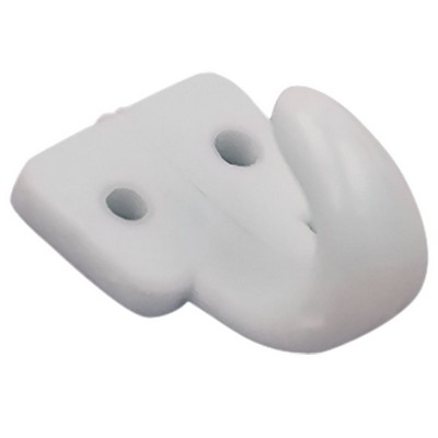 Abbeyshea Fabrics Delrin Two-Hole Lash Hooks White - 2670