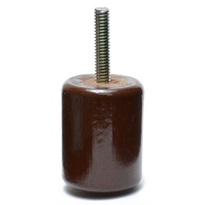 Abbeyshea Fabrics Round Legs Walnut 2in. - 5208