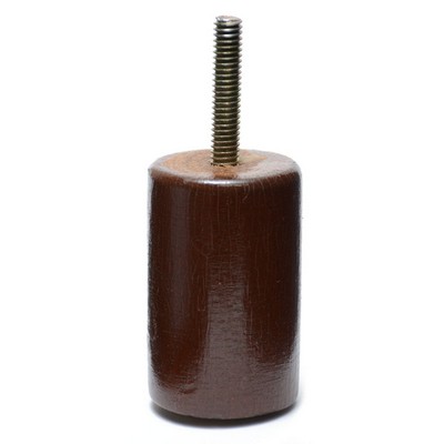 Abbeyshea Fabrics Round Legs Walnut 4in. - 5212
