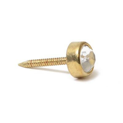 Abbeyshea Fabrics Small Round Jeweled Nail Brass One Size - 5934