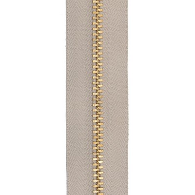 Abbeyshea Fabrics YKK #4 Brass Zipper Tape - Bei One Size - 9911