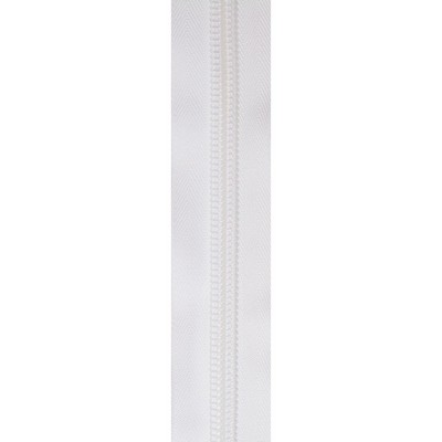 Abbeyshea Fabrics #4 Coil Zipper Chain - White One Size - 9909
