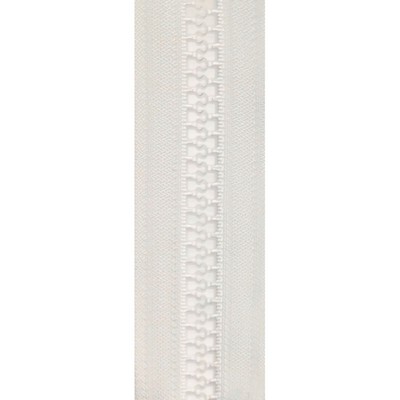 Abbeyshea Fabrics Jefzip #10 Delrin Chain - White One Size - 10166