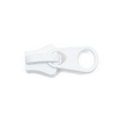 Abbeyshea Fabrics YKK ® #10 Vislon Non-Locking 1-Tab Slider White - 9941