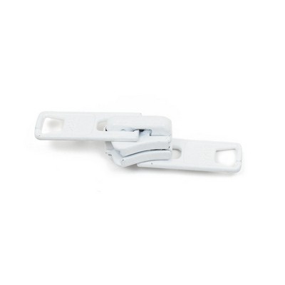 Abbeyshea Fabrics YKK ® #10 Vislon Locking 2-Tab Slider White - 9972