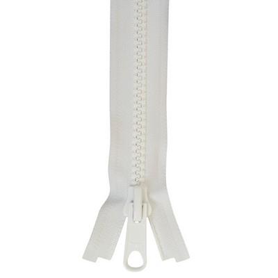 Abbeyshea Fabrics YKK #8 Vislon Lock Slide White