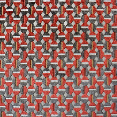 Scalamandre LUMIERE JACQUARD VELVET TERRE ECARLATE