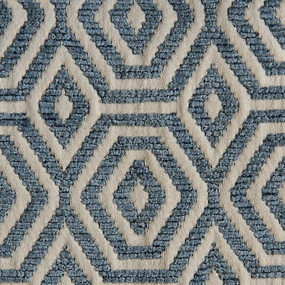 Scalamandre GEOMETRIC DROPS ORION BLUE