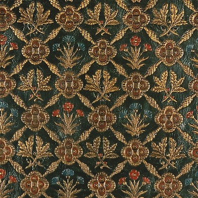 Old World Weavers CUIR CHENE GREEN/GOLD