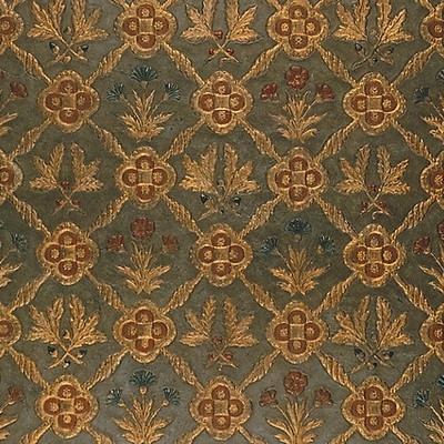 Old World Weavers CUIR CHENE BLEU/GOLD