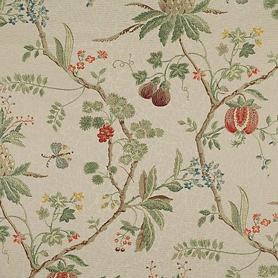 Scalamandre LA PEROUSE MULTI ON IVORY