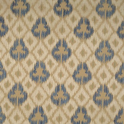 Scalamandre UNGHERESE ALLOVER MULTI BLUES & CREAMS