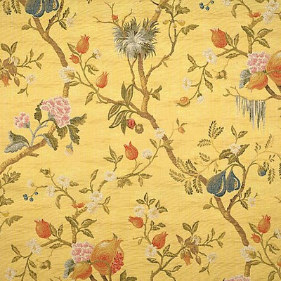 Scalamandre MELOGRANO MULTI ON MAIZE